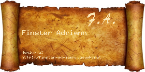 Finster Adrienn névjegykártya